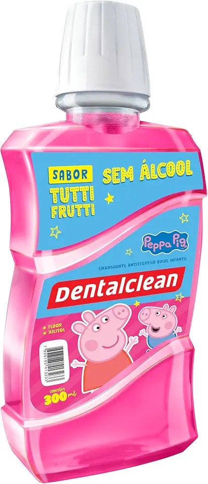 Dentalclean Antisséptico Bucal Infantil Zero Álcool 300ml, Peppa Pig