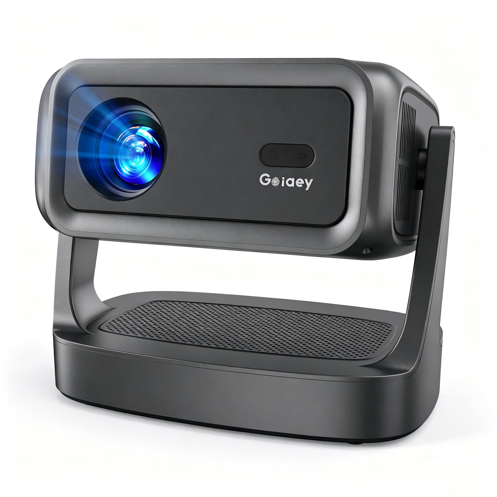 Photo 1 of [High ANSI/ 330°Stand/NetfIix Included] 4K-Projector with WiFi and Bluetooth, Goiaey GO2 Mini Outdoor Projector with Auto Focus, DoIby, Zoom, Portable Projector for Bedroom/Home/Celling