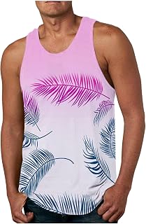 Ansenesna Men's Sweatshirt Graphic Crewneck Sweatshirt Muscle Gym Workout Athletic Shirt Muscle T-Shirt Floral Shirt Active Comfort Style