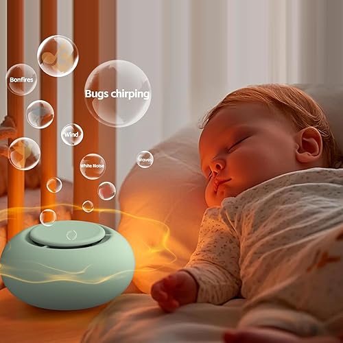Miniatura 4 de Máquina de Sonido Portátil para Bebés [Ruido Blanco para Bebés Niños Adultos][Función de Temporizador][12 Sonidos Relajantes][Boombox para Dormir]