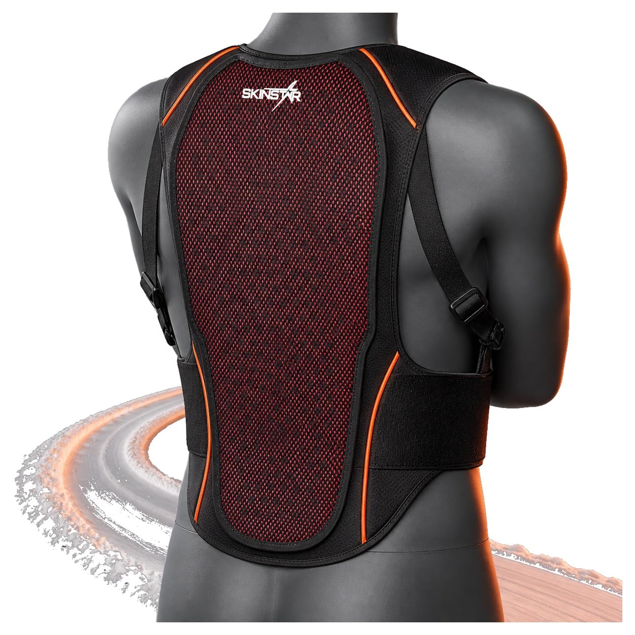 SkinStar Cross Pack Vest ochraniacz na plecy ochraniacz narty snowboard kamizelka bezpieczeństwa ochrona pleców