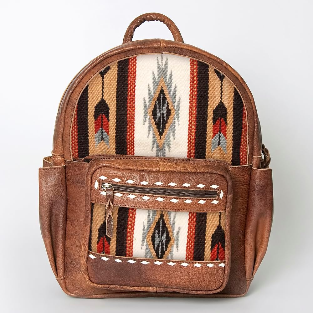American Darling Backpack Saddle Blanket Genuine Leather Western Women Bag Handbag Purse | for Laptop School