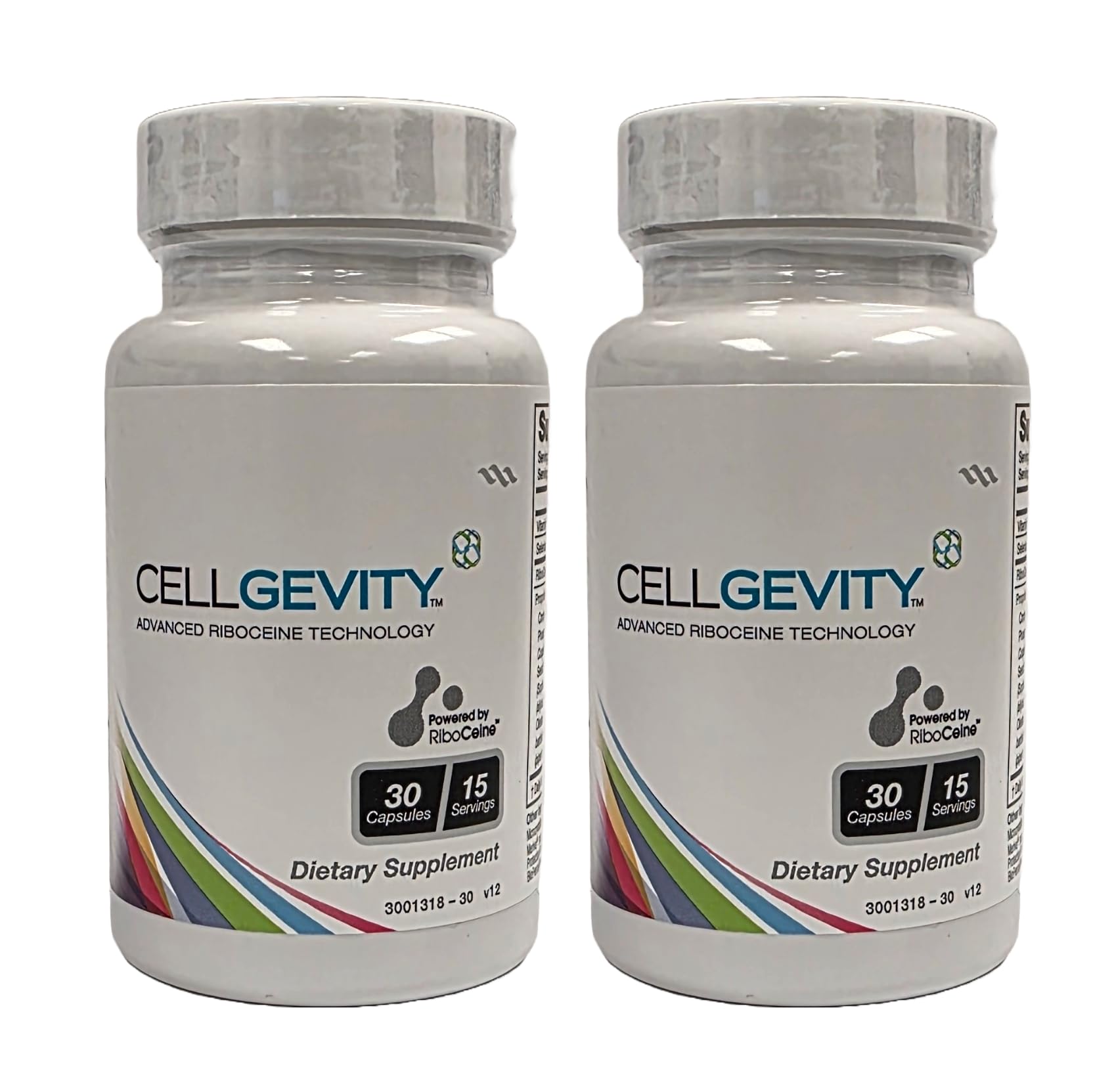 Cellgevity, Advanced Riboceine Technology, 30 Vegetable Capsules, 15 Servings (Pack of 2)