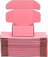 Vista 42 de Cajas de envío pequeñas rosas de 6 x 4 x 4 pulgadas, paquete de 25 cajas de cartón corrugado para embalaje, correo, regalo Resistentes