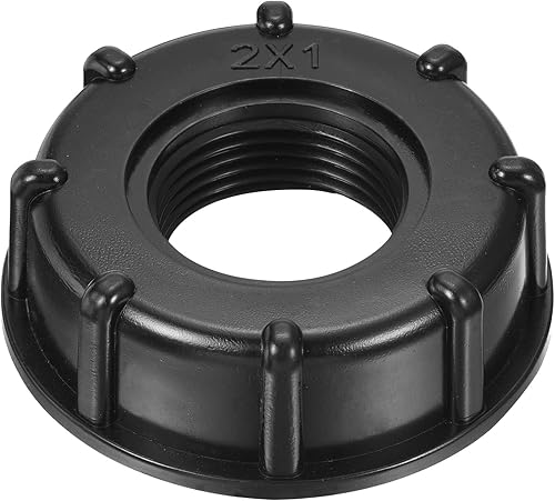 Miniatura 6 de PATIKIL IBC - Adaptador de bolsa de 2.362 in, rosca gruesa, salida de 34 pulgadas, conector de tapón de drenaje de 275-330 galones para tanque de