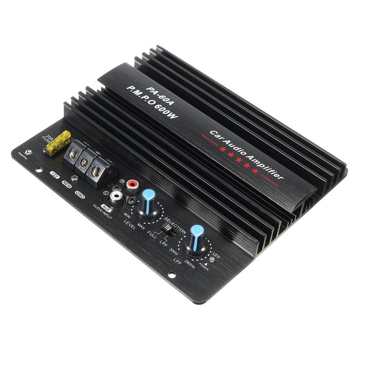 YONGYAO 12V 600W Audio de Alta Potencia Momo Placa de Amplificador Subwoofers de Graves de Coche Amp Pa-60A