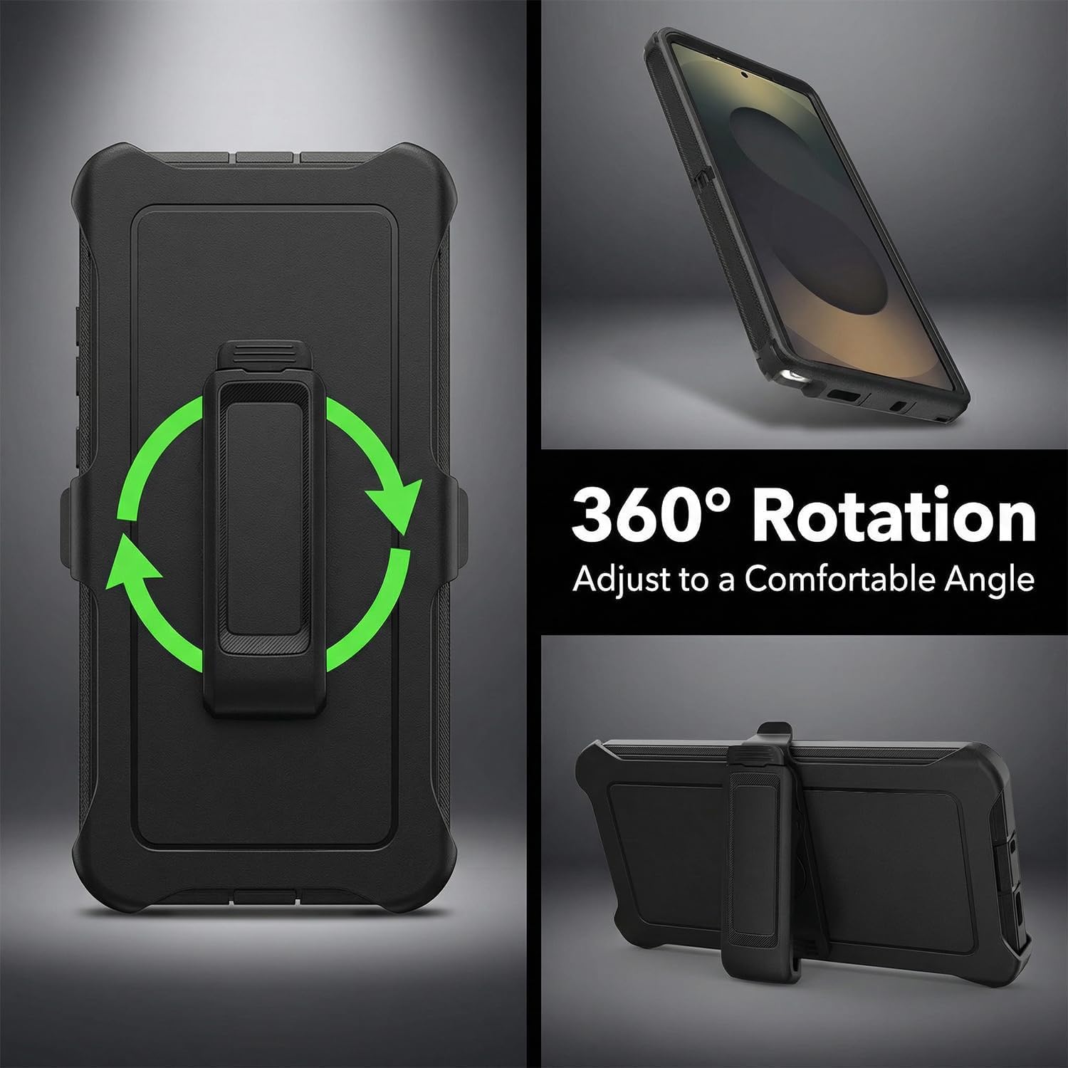 Defender - Custodia compatibile con Samsung Galaxy S26 Ultra, con clip da