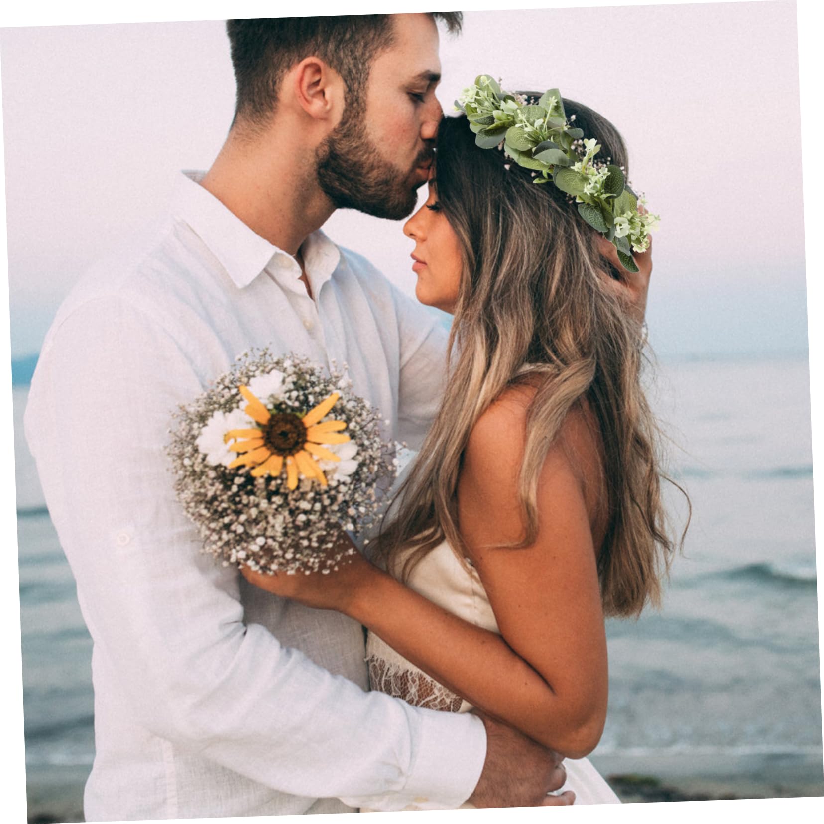MAGICLULU 3 Stück Blumenkrone Stirnband Kunststoff S/m Blumenkranz Girlande Brautjungfer Hochzeit Fotografie Verstellbares Haarband