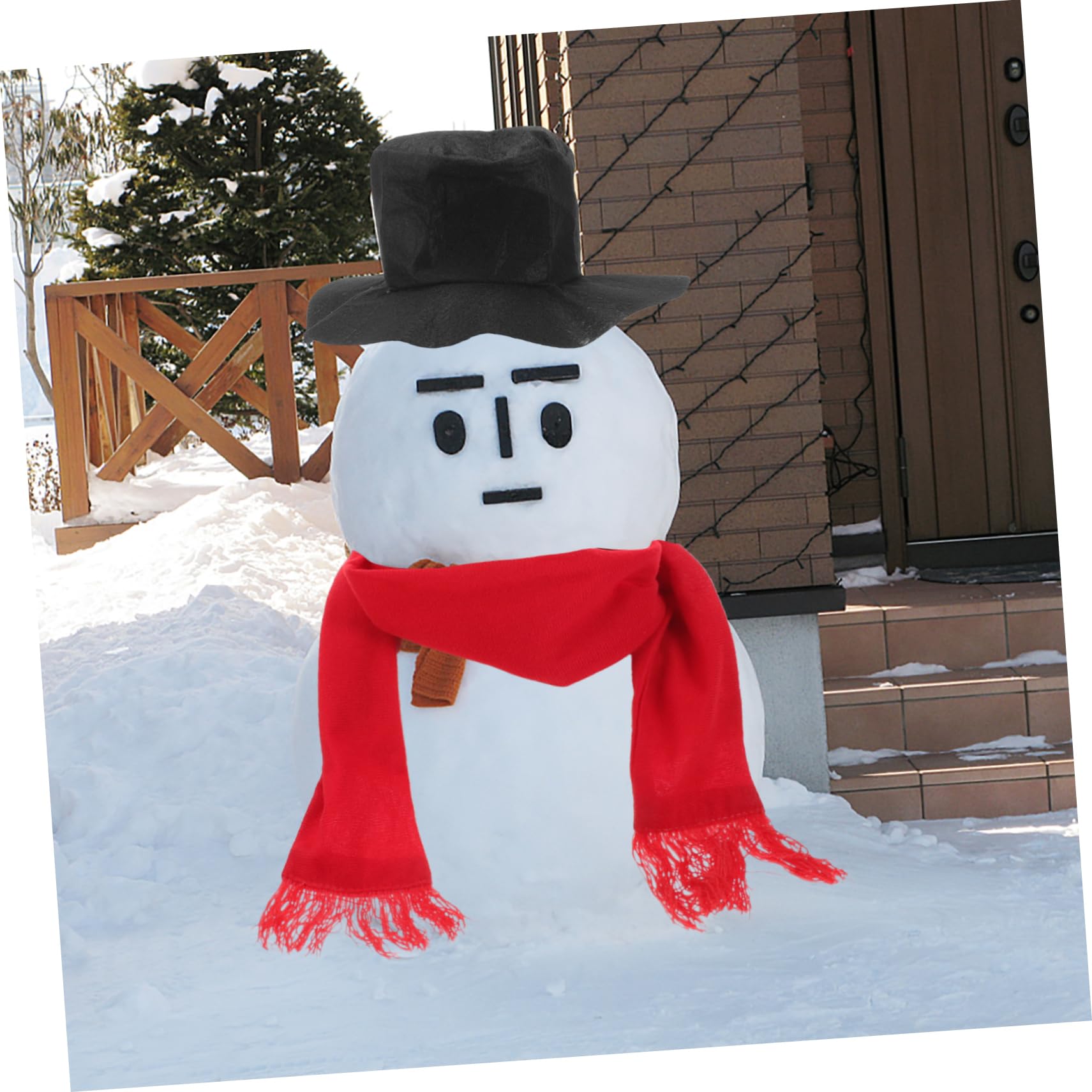 Zerodeko 2 Sätze Weihnachtskostüm Outfit Weihnachts-Schneemann-Kostüm drinnen Weihnachtsdekorationen eisig weihnachtsschneemann requisiten weihnachtsschmuck schneemann selber machen hölzern