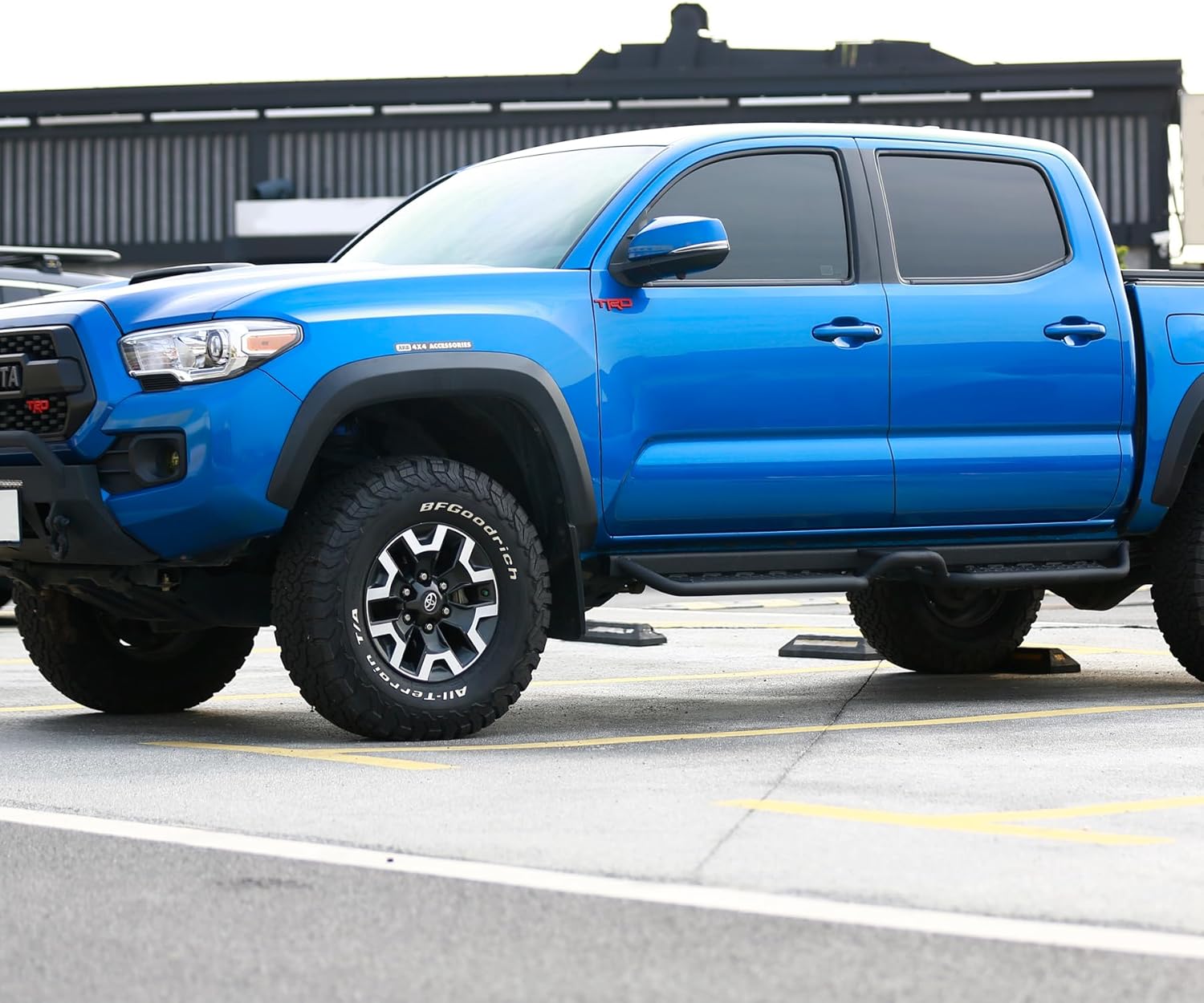 Running Boards Compatible with 2024-2026 Toyota Tacoma Double Cab with 4 Full-Size Doors. Heavy Duty Carbon Steel Step Bars Side Steps Running Boards Compatible with Tacoma.