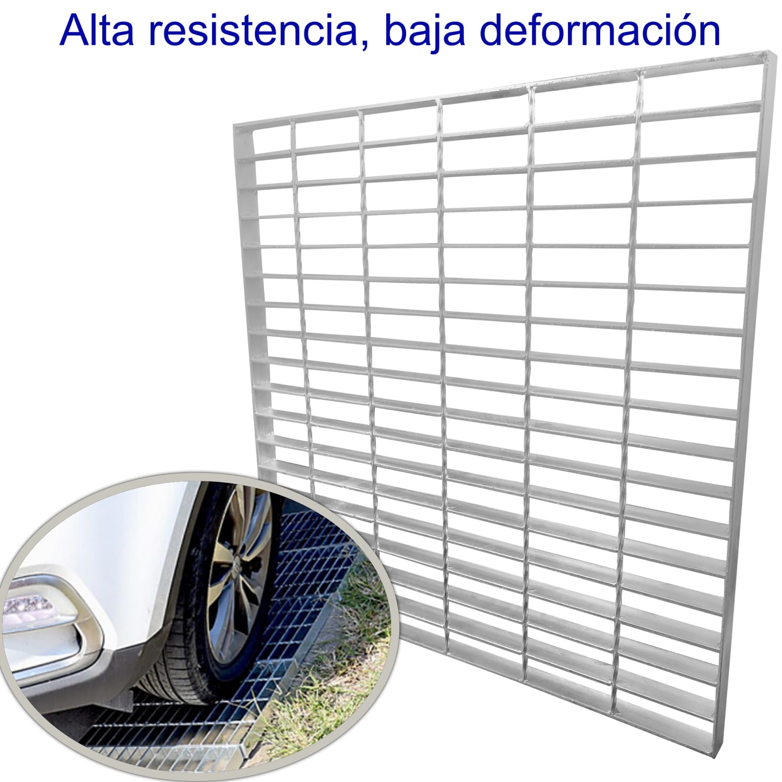 Rejilla Acero Galvanizado para Entrada 600 x 600 mm