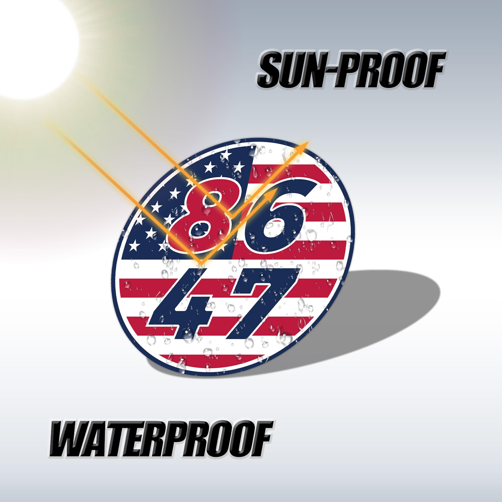 Amazon.com: 3pcs 8647 President Car Magnets, American Flag Bumper