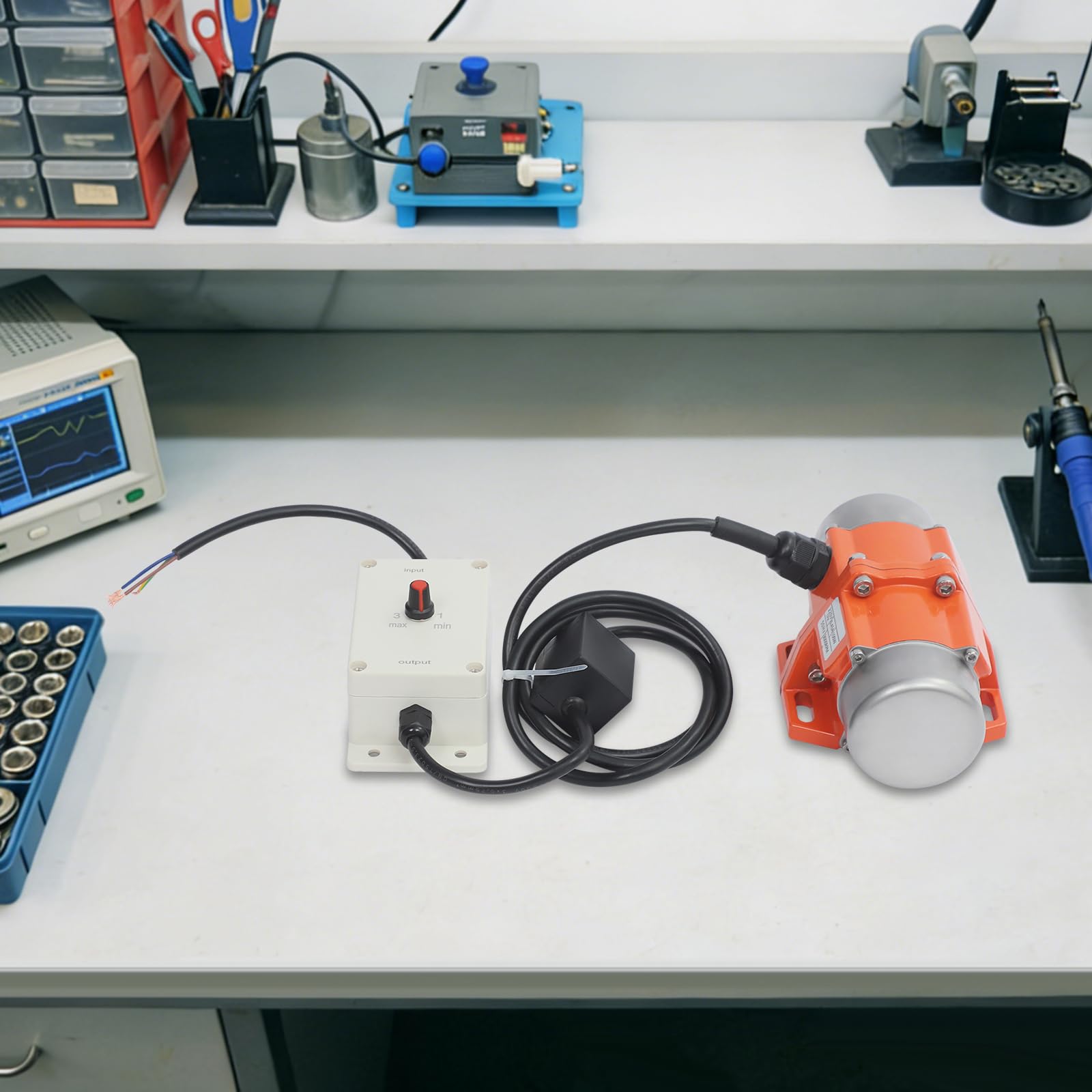 Motore a vibrazione 100 W, regolabile, AC 220 V, 50 Hz, motore elettrico, motore versatile per estrazione mineraria, metallurgia, carbone, energia e costruzione