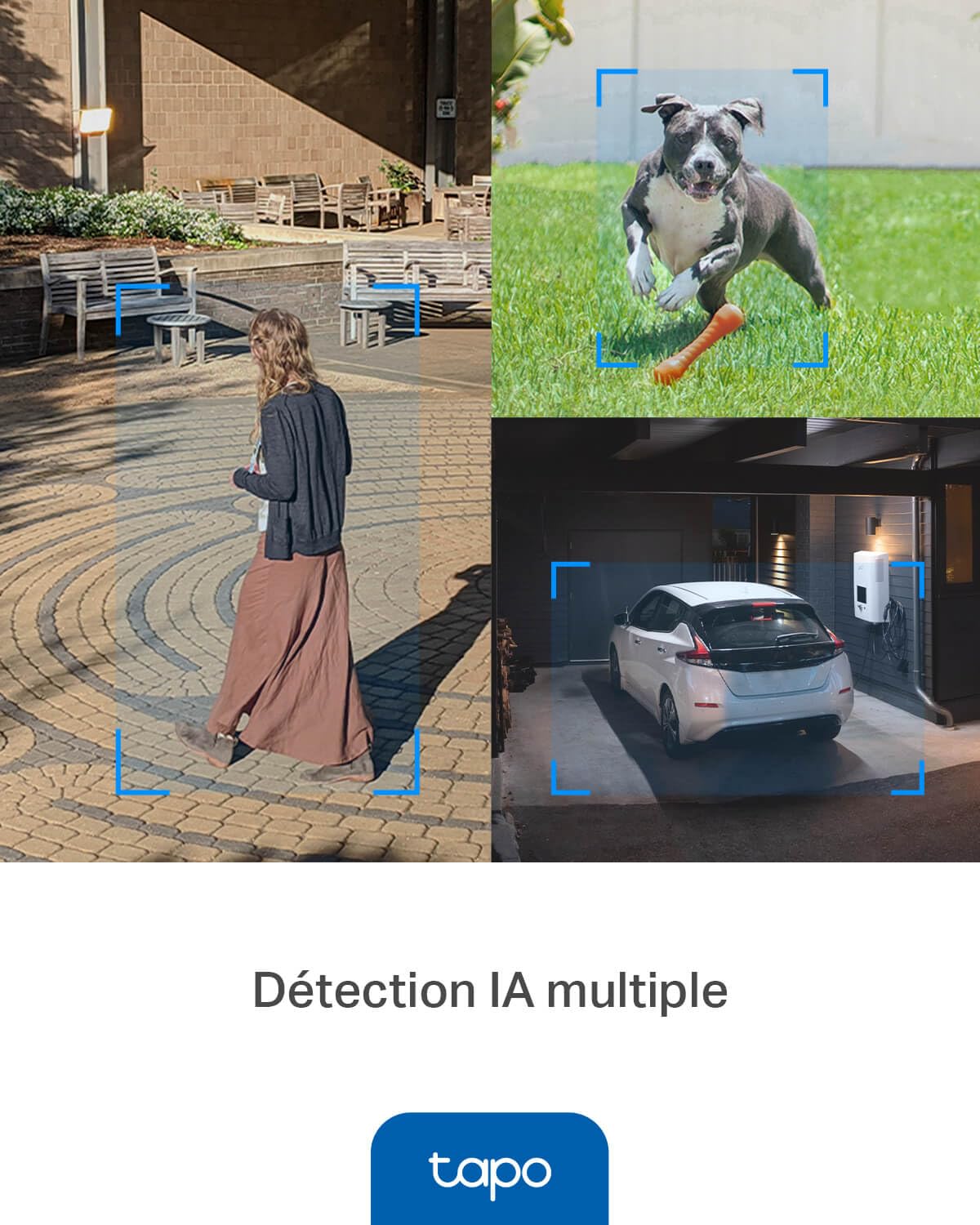 Tapo C520WS 2K (4MP) Caméra de Surveillance WiFi Extérieur 360°, Vision Nocturne Couleur, Détection de Mouvement, IP66
