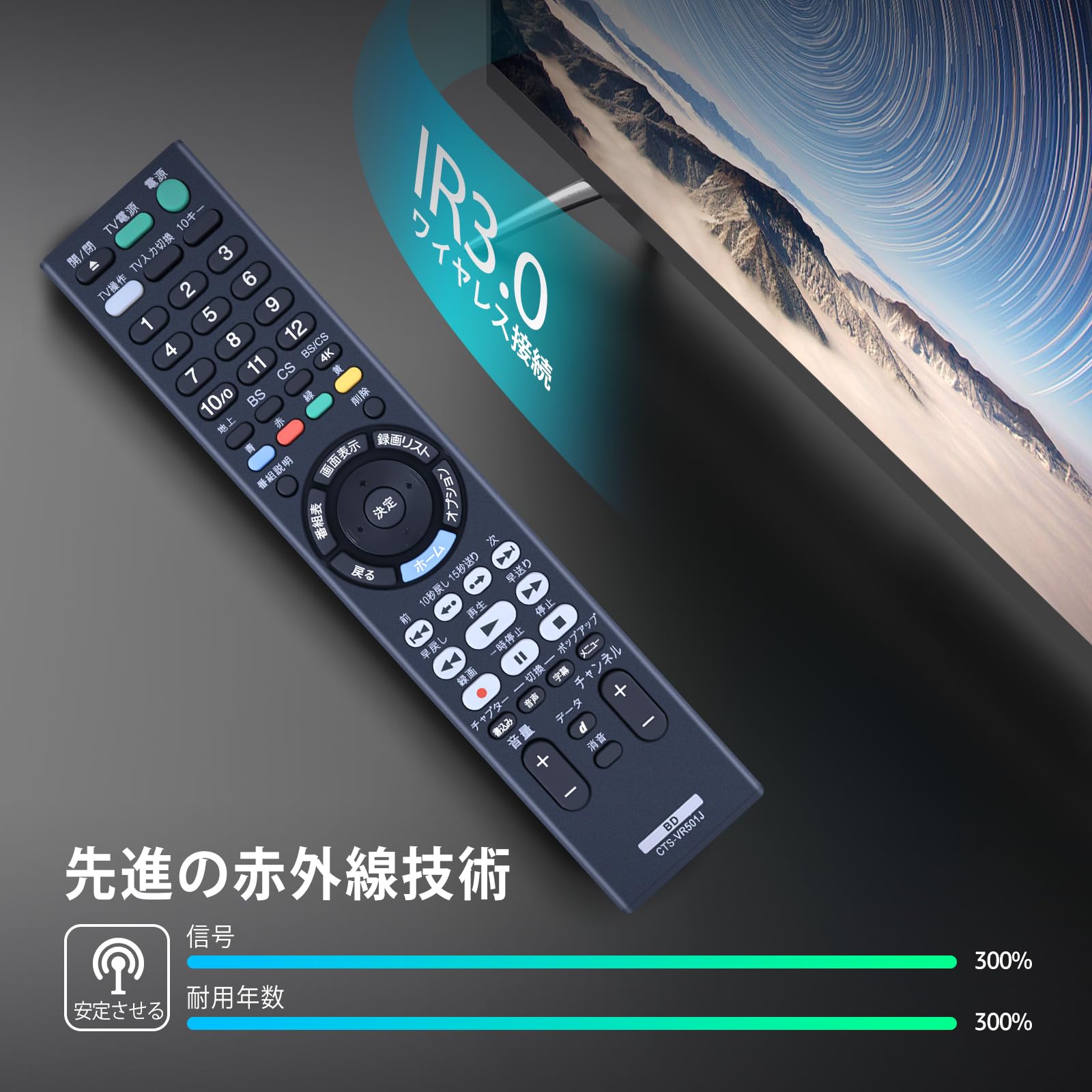 Amazon | ブルーレイレコーダーリモコン RMT-VR501J for ソニー