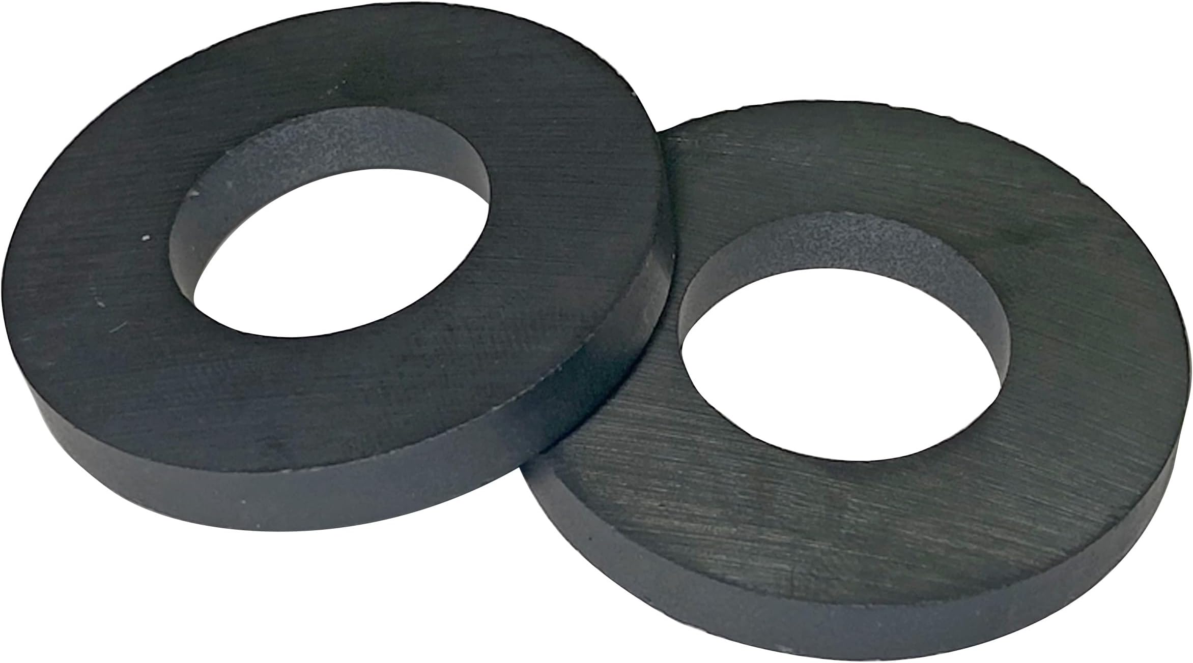 Master Magnetics Ceramic Ring Magnets - 1.75" Outer Diameter, 0.865" Inner Diameter, 0.225" Thick, Pack of 2, 07288