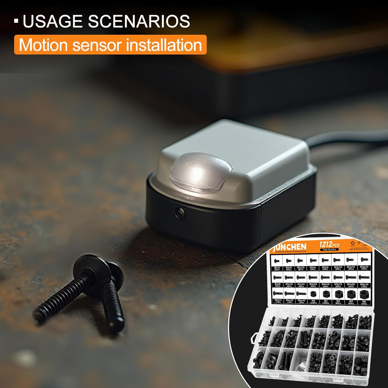 1212pcs Black Nylon Plastic Pan Round Head Phillips Screws Bolts and Nuts,M2M3M4M5M6 Metric Threaded Screws Bolt and Nut Assortment Set for Micro Controller Board Building,Insulate or Fasten PCB Board