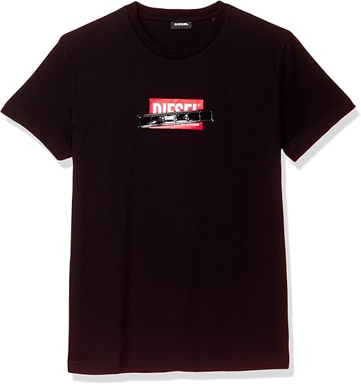 Amazon ディーゼル Diesel メンズ Tシャツ ボックス ロゴ 00seeb0basu Tシャツ カットソー 通販