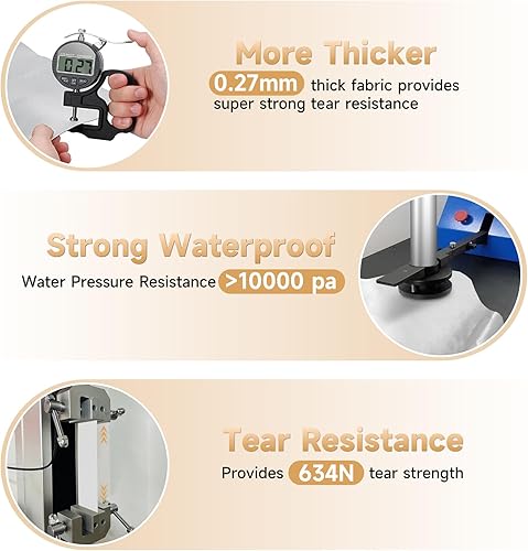 Miniatura 8 de Cubierta redonda para piscina, cubiertas solares para piscinas sobre el suelo, protector de piscina interior con diseño de cordón que aumenta la