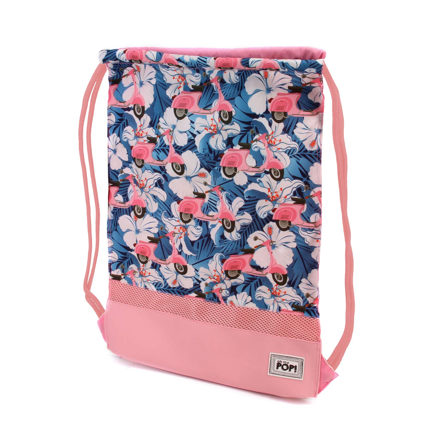 Oh My Pop! Pink Scooter-Saco de Cuerdas Storm, Azul, 34 x 49 cm