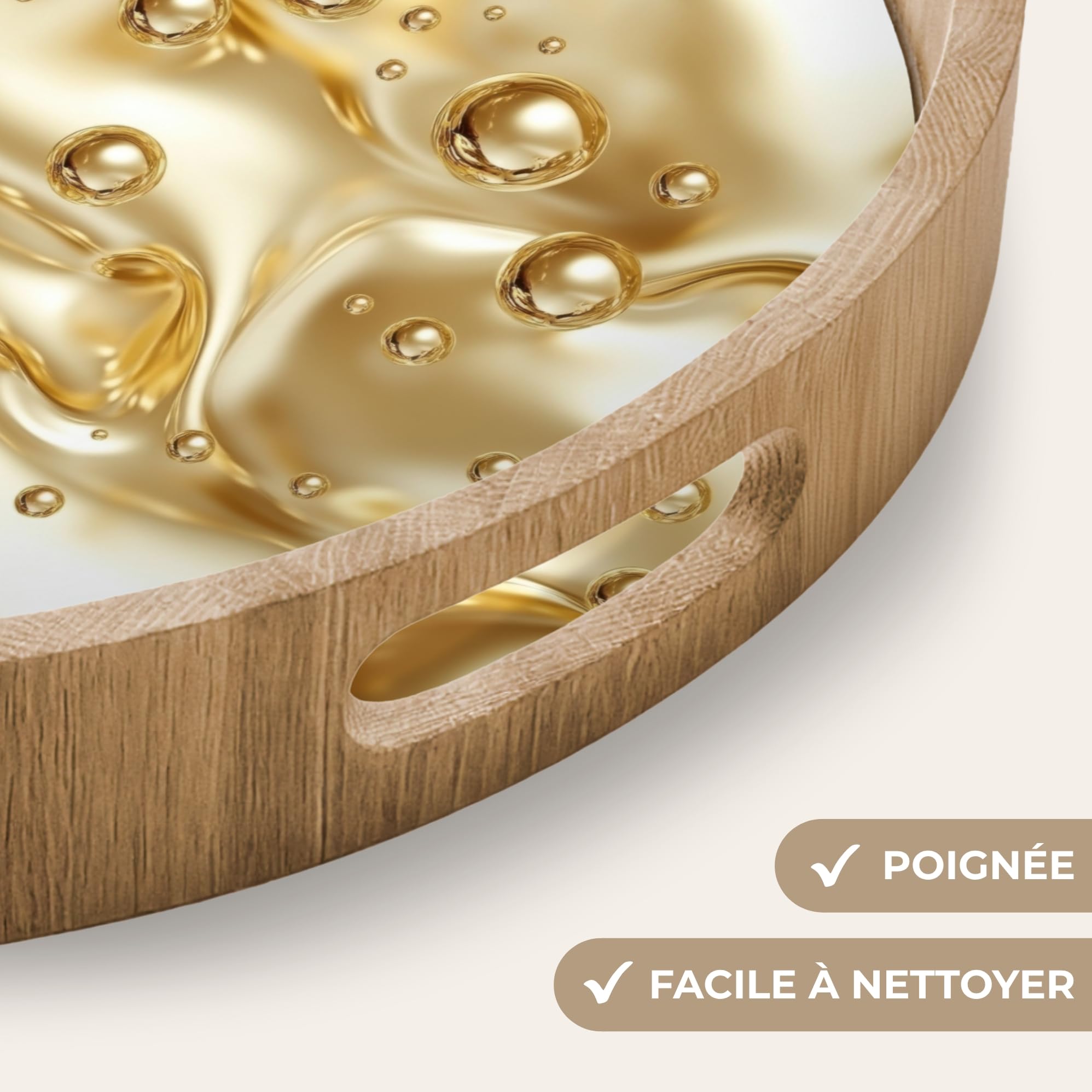 Plateau De Table Plateaux Service Repas Bois Decoratif Dejeuner