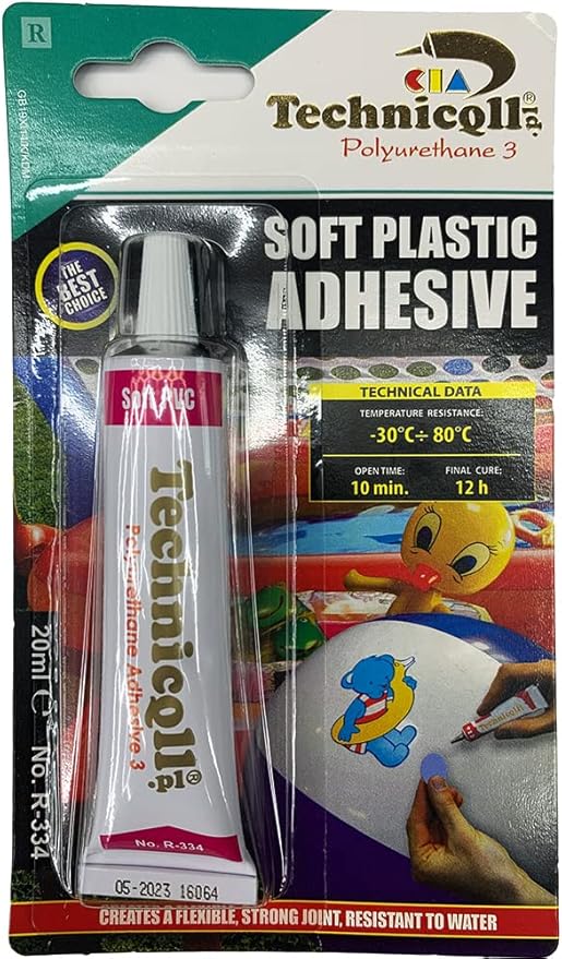 Technicqll Clear Adhesive Glue for Soft PVC Synthetic