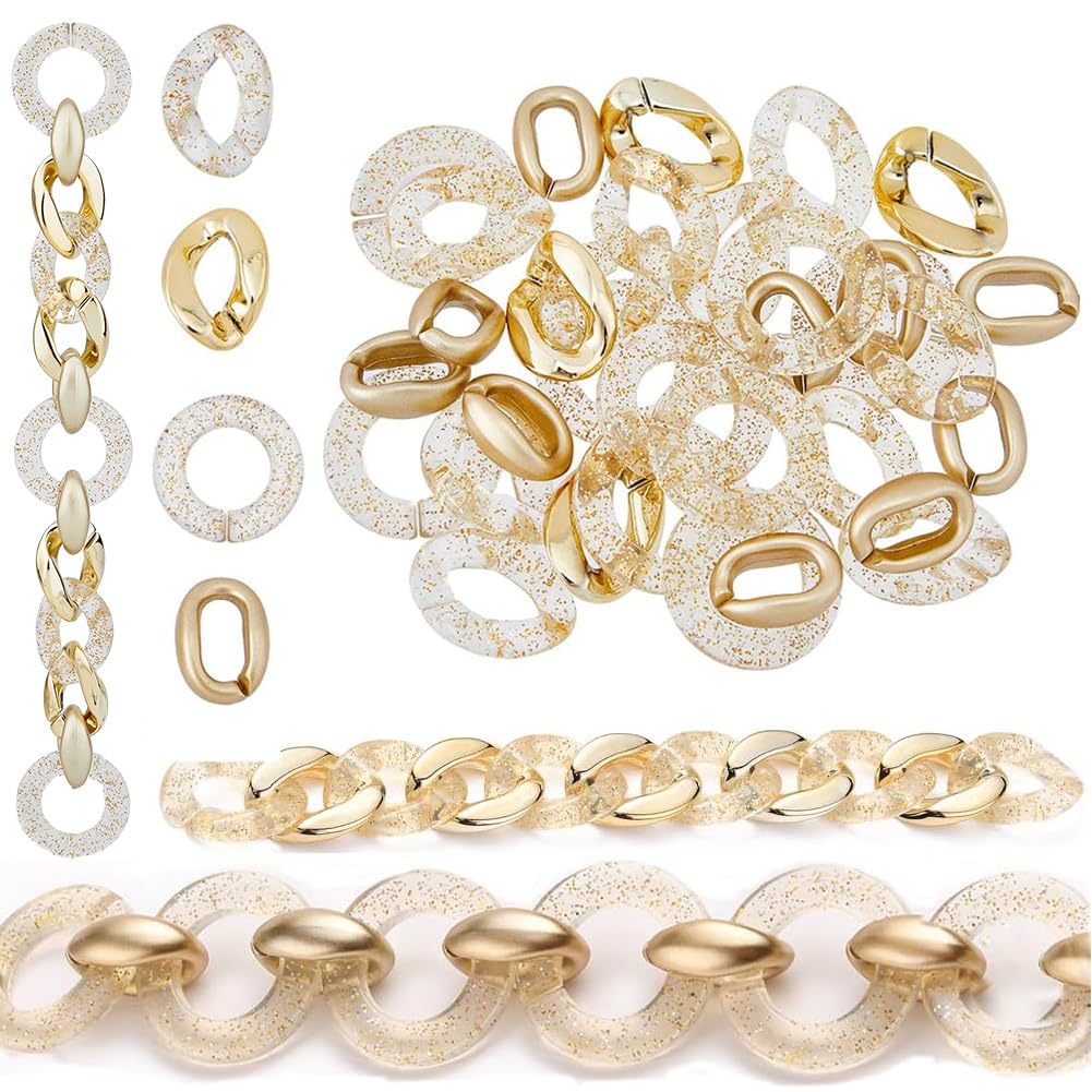 100 stuks Acryl Linking Ringen Open Quick Link Ring Plastic 100 stuks Acryl Linking Ringen Open Quick Link Ring Plastic