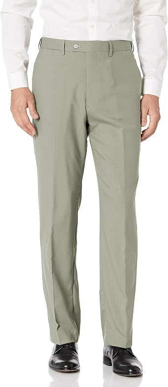 Flat Front 100% Wool Dress Pant 