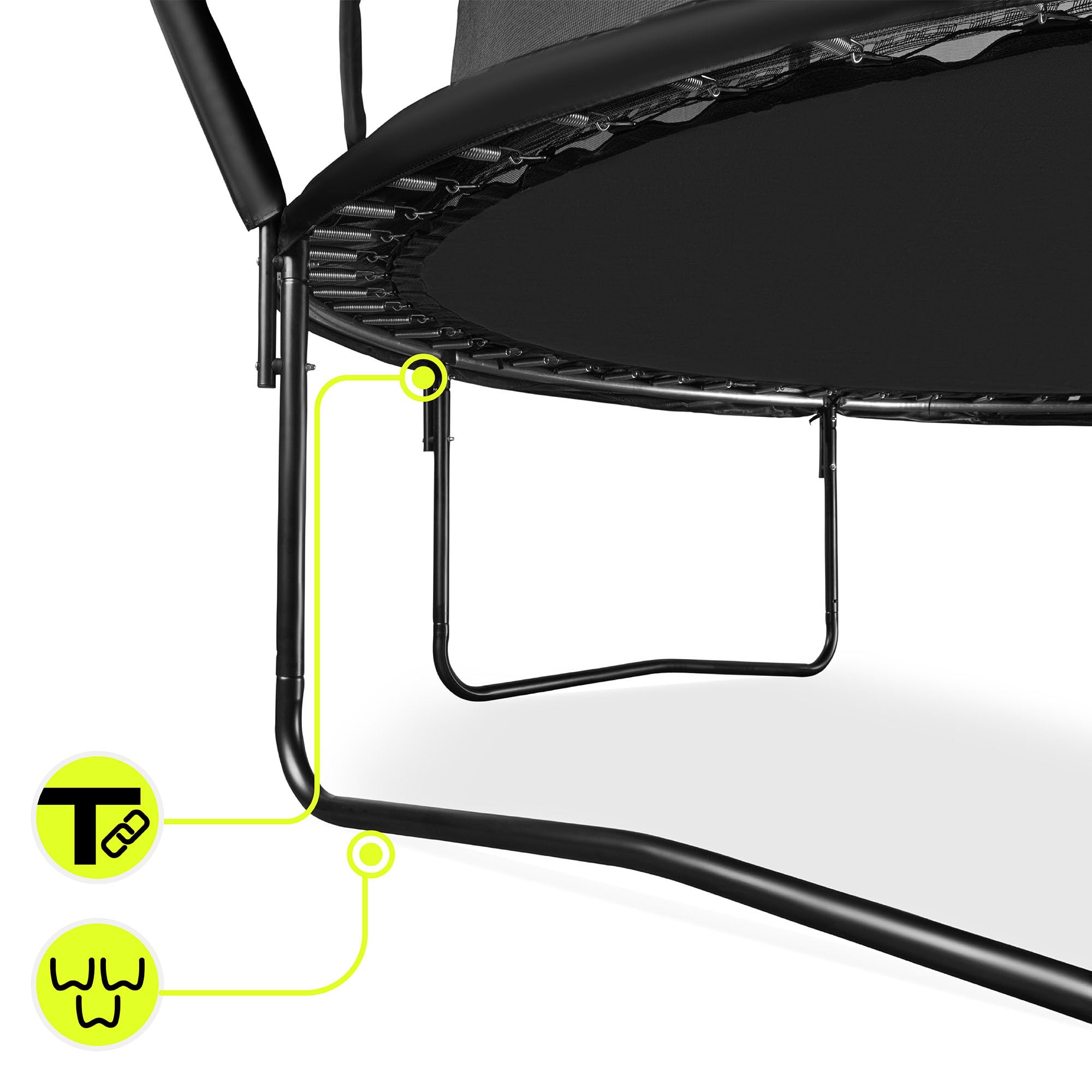 Hypermotion Cama Elastica Niños Exterior - Trampolín de Jardín 244/305/366/430/487 cm Trampolines para Niños con Red de Seguridad - De Secado rápido y Resistente al Agua – Rebote excelente