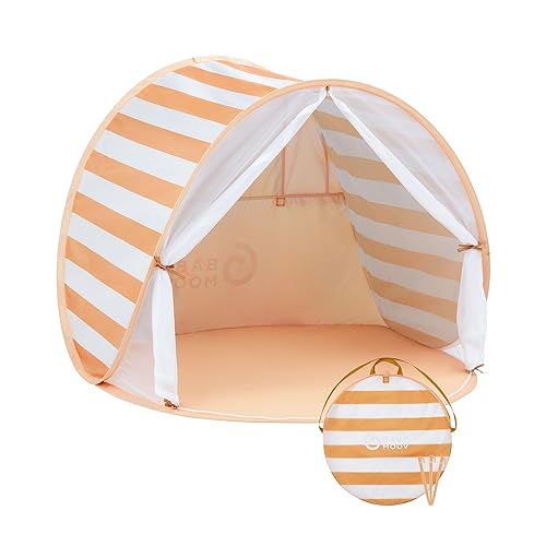 Miniatura 12 de Babymoov Carpa de Playa Anti-UV para Bebés y Niños Pequeños UPF 50+ Protección Solar con Sistema Pop Up para Fácil Uso y Transporte, Ondas Azules