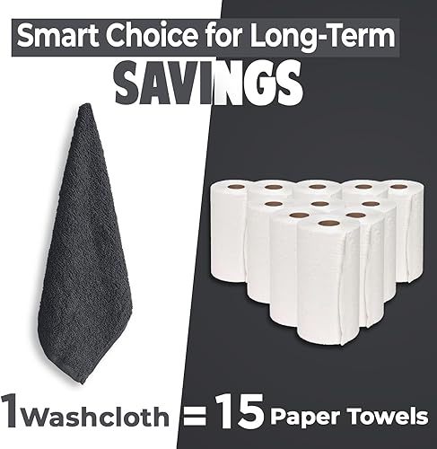 Miniatura 222 de DAN RIVER Juego de 4 toallas de baño, 27 x 54 pulgadas, 100% algodón, más grandes y ligeras, de secado rápido, súper suaves y absorbentes, toallas