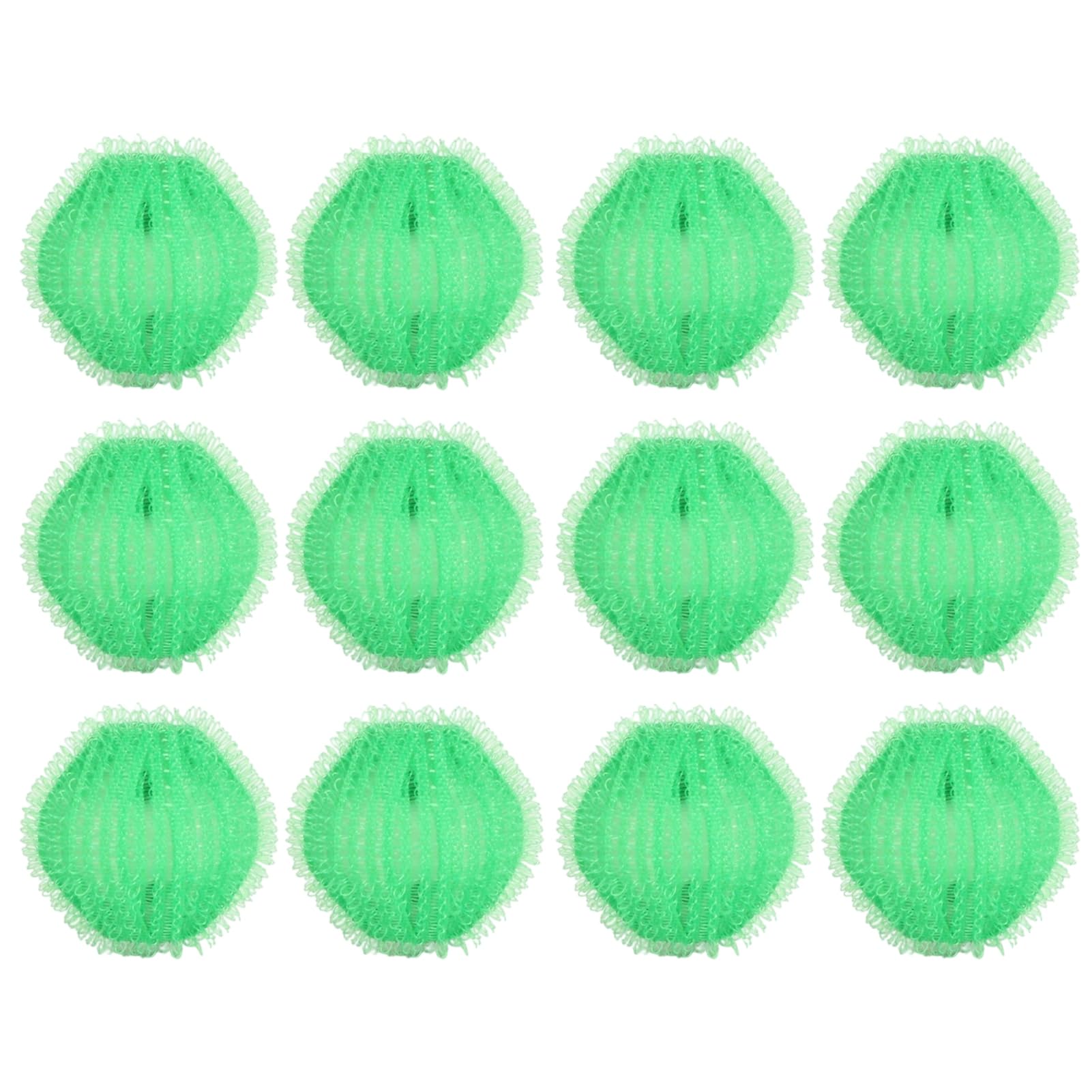 Laundry Balls, Tumble Dryer Accessories, 12Pcs Reusable Anti-Hair Clothes Catching Washing Filter Balls, Hair Filter Tool for Clothing, Linen and Bedding J