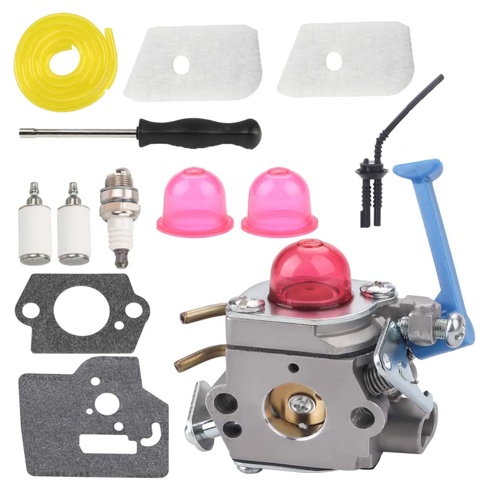 545081897 Kraftstoffleitung Tune Up Kit C1Q-W40A Vergaser für Husqvarna 124L 125E 125C 125L 125LD 125R 125RJ 128C 128L 128LDX 128R 128RJ 128DJX Craftsman Rasentrimmer