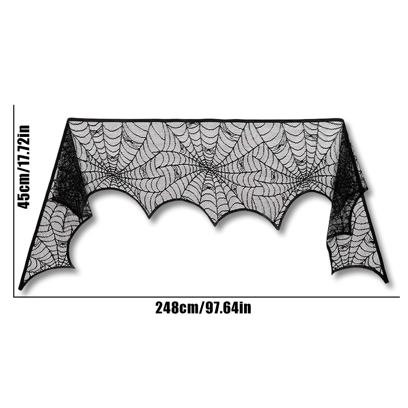 Amazon | ハロウィン マントルスカーフ 蜘蛛の巣 レース マントル