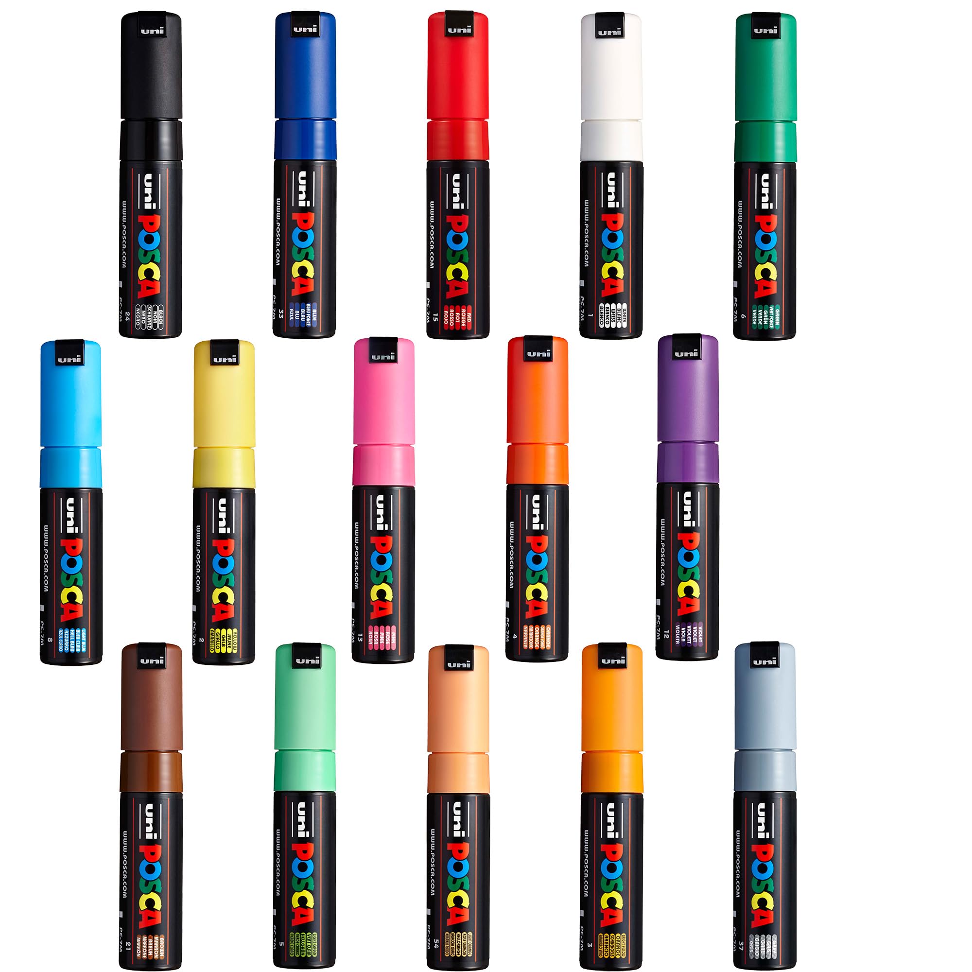 Amazon.com: Posca Paint Markers Set of 15; Complete Color