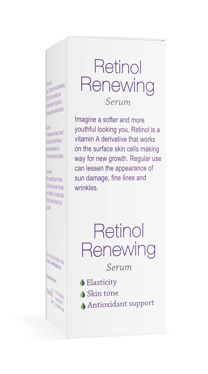 Hyalogic Retinol Serum– Skin Renewal & Wrinkle Repair Face Serum with Hyaluronic Acid & Vitamin A – For Clearer, Radiant Looking Skin (.47 fl oz.) - Image 3