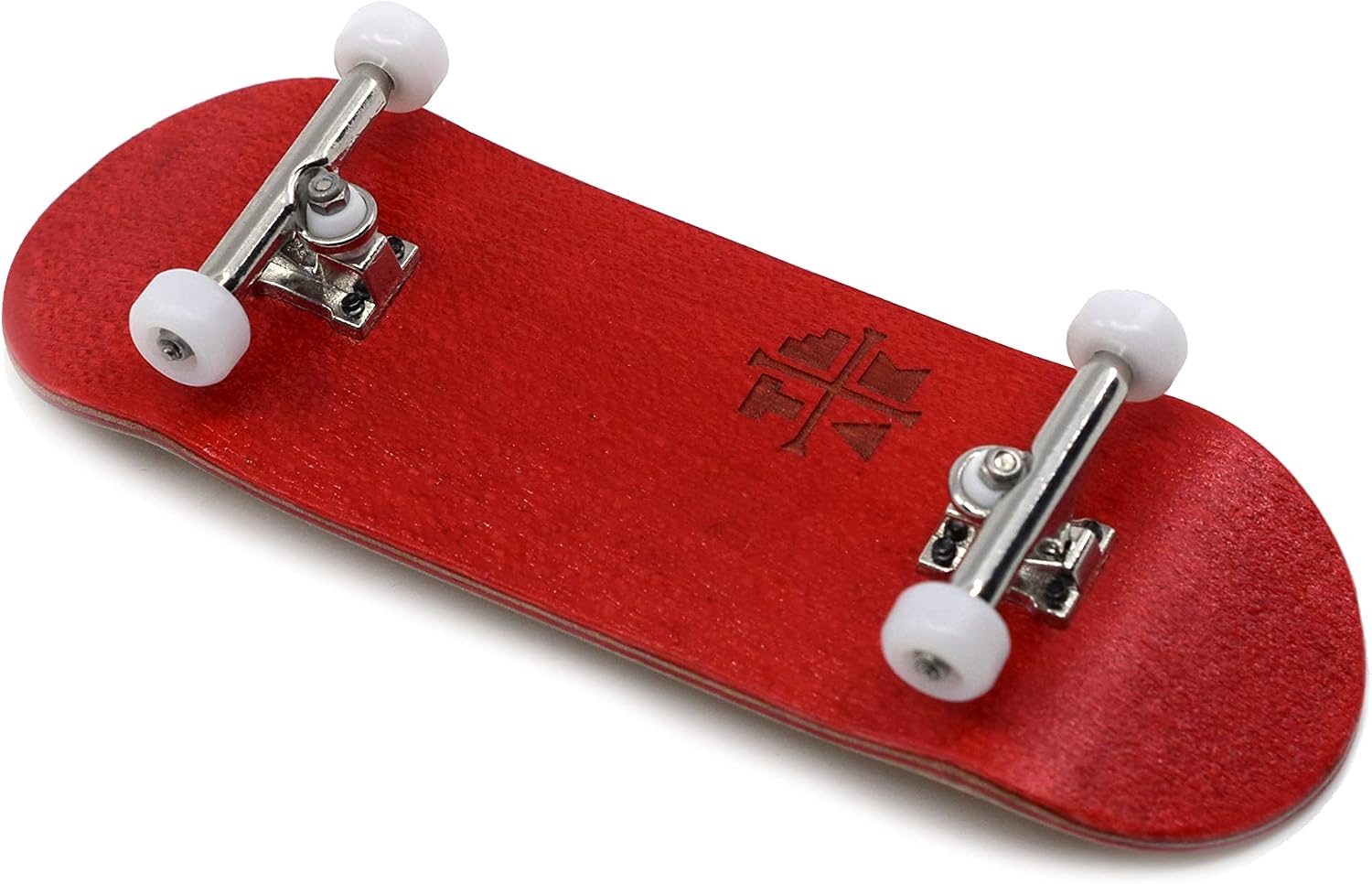 Teak Tuning Prolific Complete 32mm Fingerboard with Prodigy Trucks - Pre-Assembled - The Crimson Classic Edition - Upgraded Components, Pro Board Shape and Size, Bearing Wheels, and Locknuts