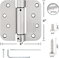 Vista 3 de Cierrapuertas automático residencial de 4 pulgadas, bisagras de puerta de cierre automático, bisagra de puerta con resorte para puertas de garaje