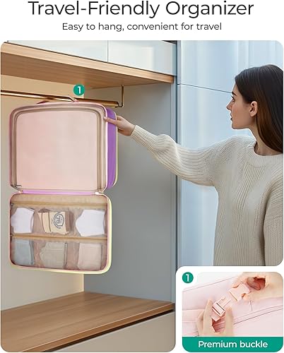 Miniatura 5 de BAGSMART Cubos de compresión de embalaje para viajes, juego de 6, 5 juegos, 4 unidades, bolsas organizadoras de maleta de compresión para maletas,