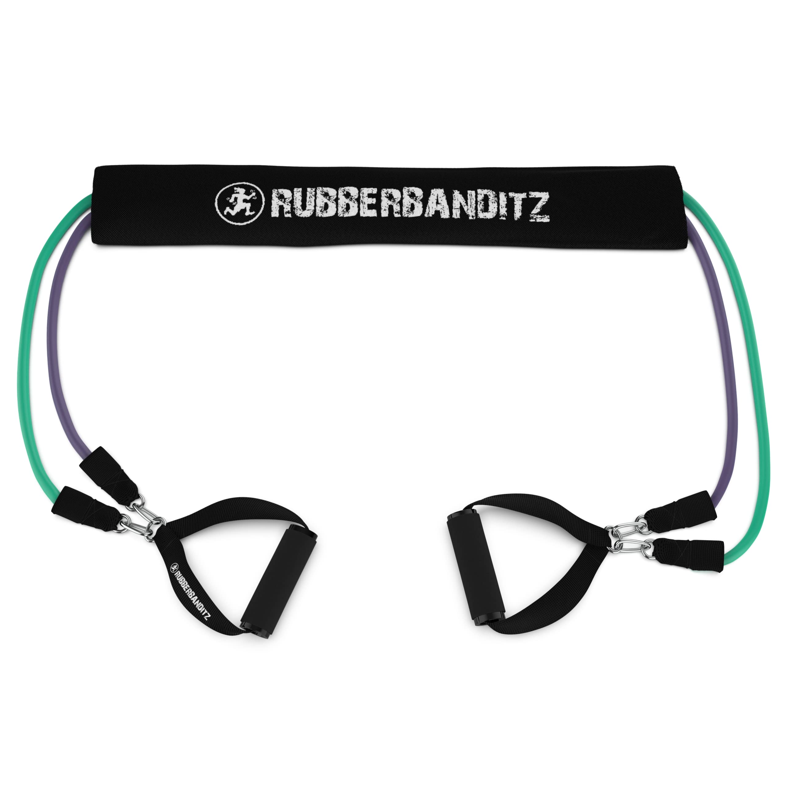 RubberBanditz Pokrowiec ochronny na pasek oporowy – ochraniacz opaski do ćwiczeń zapewnia bezpieczeństwo opaskom za pomocą nylonowej osłony opaski fitness - rękaw oporowy pod stopami lub ostrymi