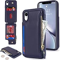 Vista 1 de Cavor Funda para iPhone Xr con tarjetero, funda tipo cartera para iPhone Xr para mujeres y hombres, funda para teléfono iPhone Xr con cartera, Crema