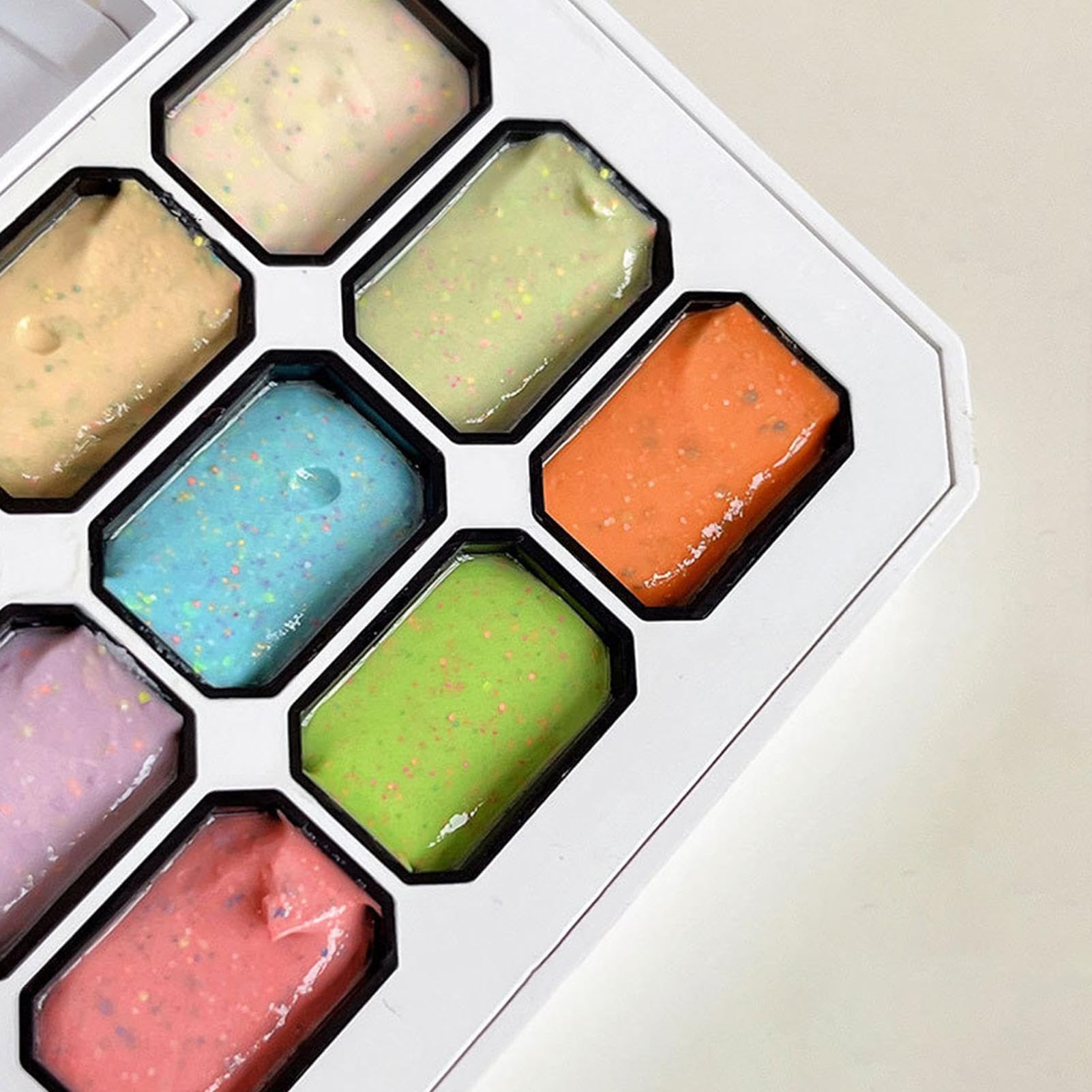 Esmalte de uñas de gel Klopgel, 9 colores mate en pasta – consistencia cremosa para diseños de uñas creativos