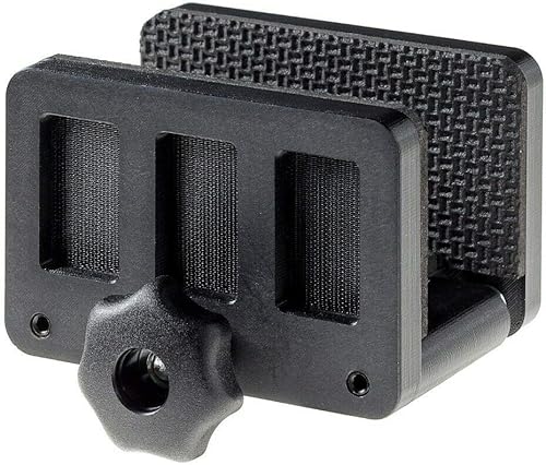 Miniatura 2 de Rifle Saddle Mount Rifle Clamp Adaptador de montaje de trípode Soporte de disparo de trípode preciso (negro)