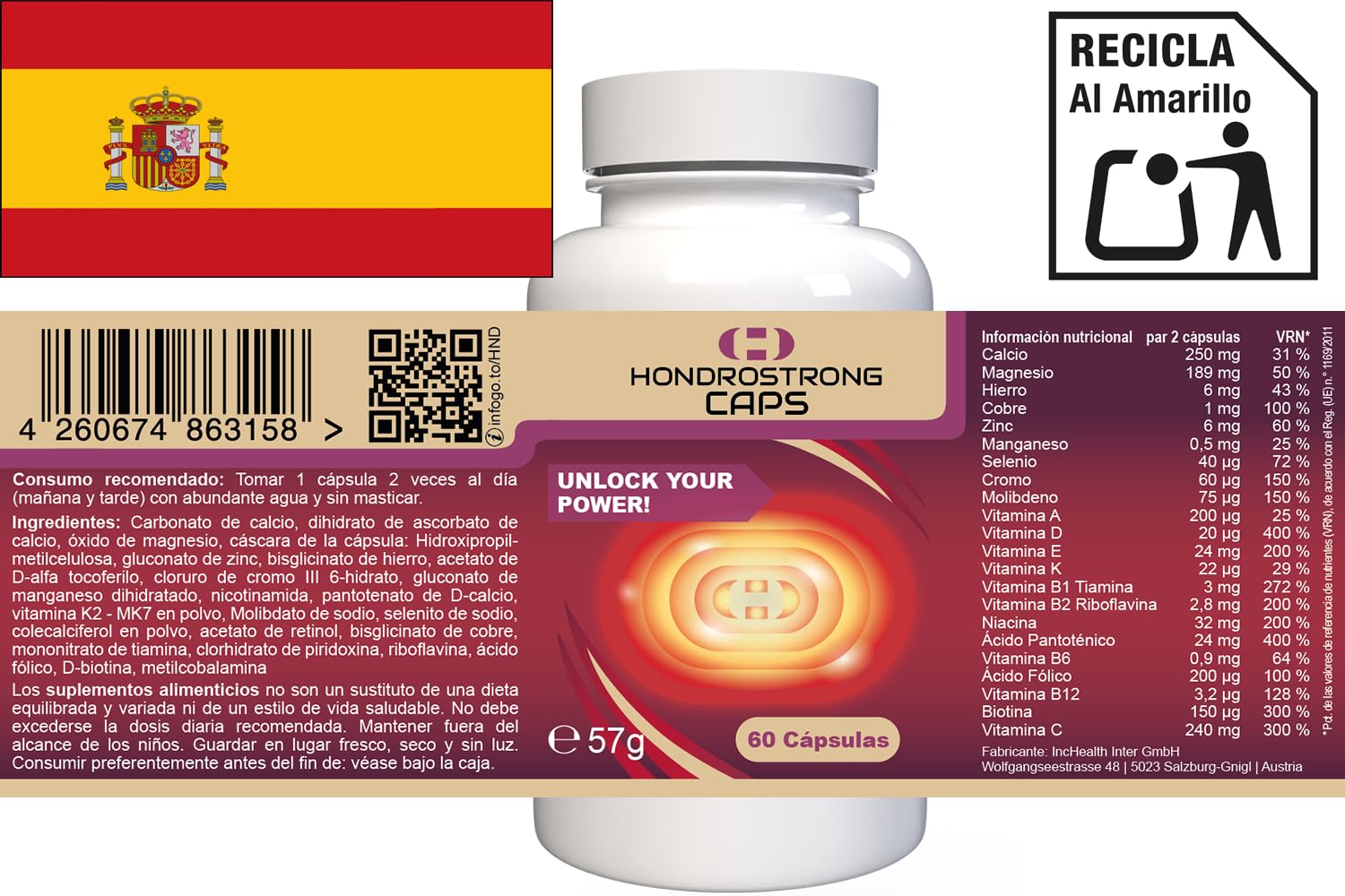 Caps- 120 Capsule (2x 60 Capsule), Confezione da 2