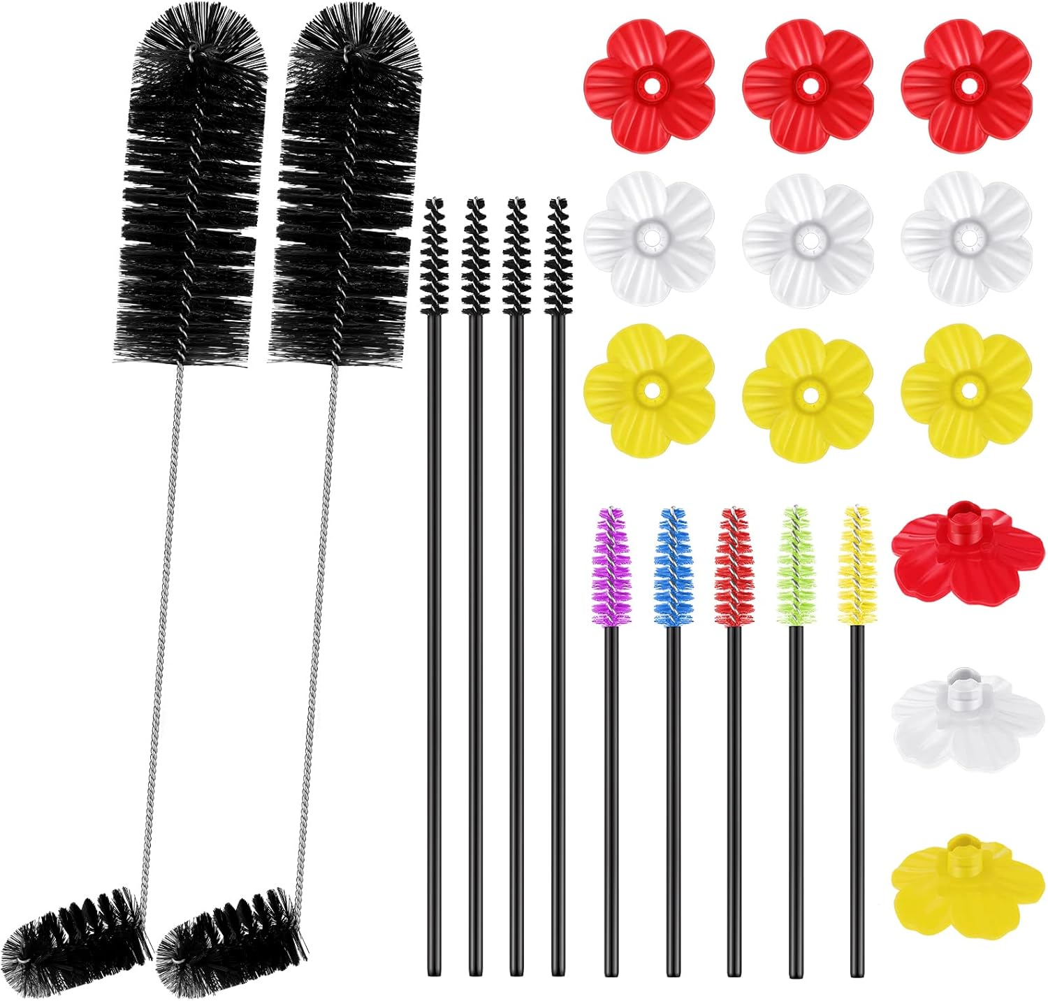 38 Pcs 3 Size Hummingbird Feeder Cleaning Brush with 16