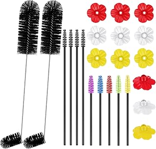 38 Pcs Hummingbird Feeder Cleaning Brush, 3 Size Mini Tube, Black