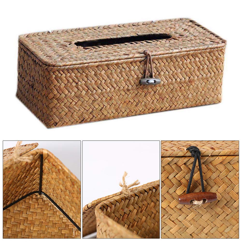 Rattan Taschentuchbox 15x15x15cm | Naturmaterial Für Stilvolle Wohnaccessoires