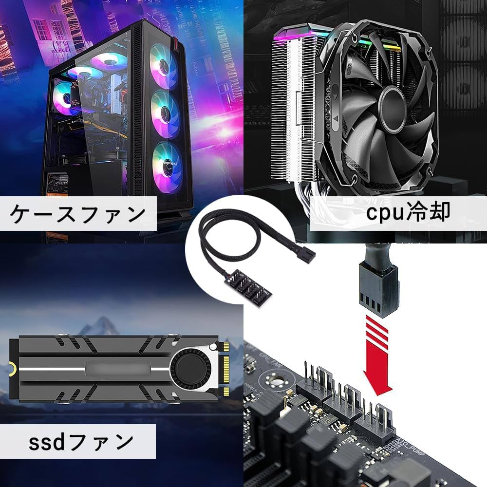 Corsair 専用分岐 Corsair 専用分岐 ケーブル1本で複数のPCパーツを一括制御できる