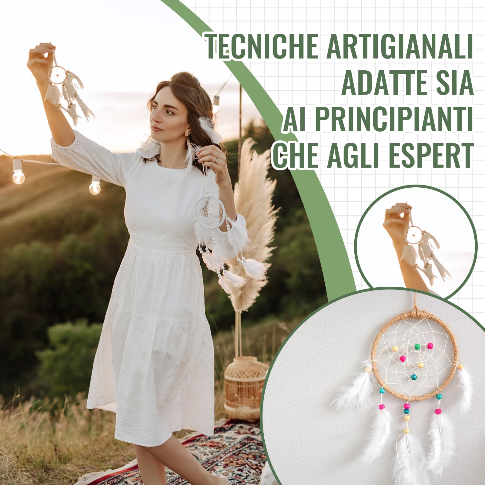 VEGCOO 20 Pezzi Cerchi per Acchiappasogni,10 cm Anelli in Metallo Cerchio Metallici Oro, Cerchi in Ferro Macramè per Acchiappasogni Fai da Te Artigianato e Creazioni