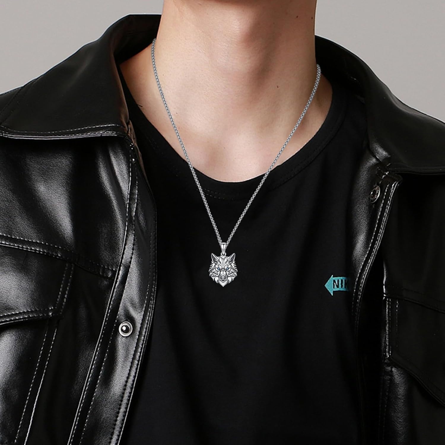 Animal Necklace 925 Sterling Silver Lion Tiger Owl Pendant Necklace Retro Punk Gothic Hip Hop Rock Unisex Jewelry for Men Women With Gifts Box - Image 2